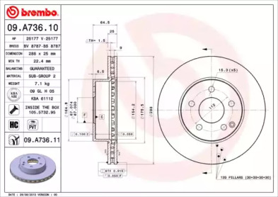 BREMBO 09.A736.11