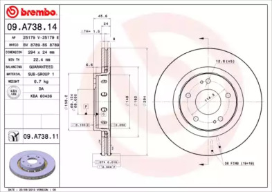 BREMBO 09.A738.11