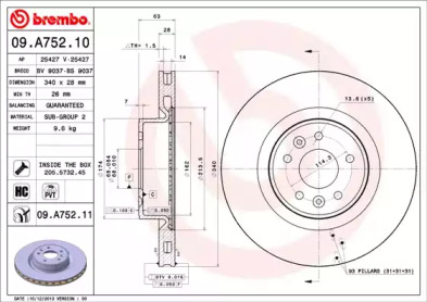 BREMBO 09.A752.10