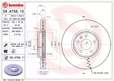 BREMBO 09.A758.11