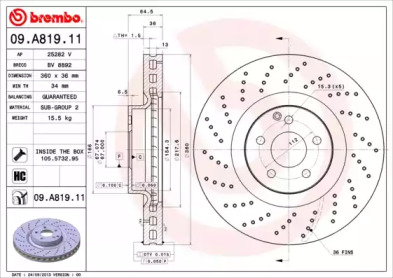 BREMBO 09.A819.11