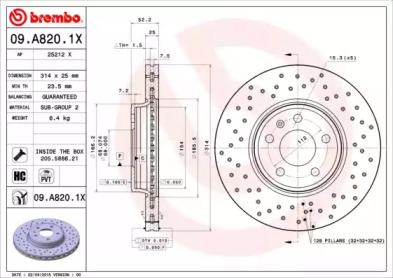 BREMBO 09.A820.1X