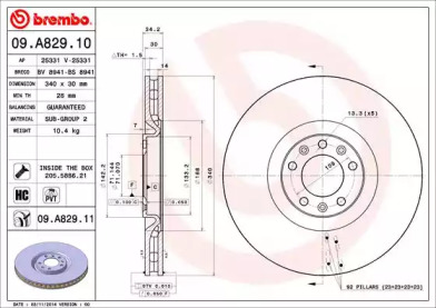 BREMBO 09.A829.11