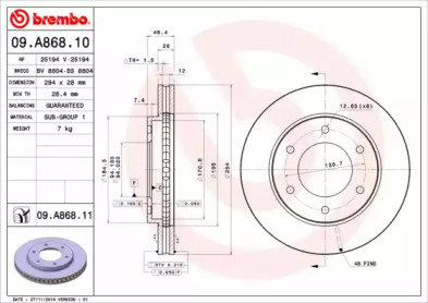 BREMBO 09.A868.10