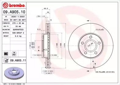 BREMBO 09.A905.10