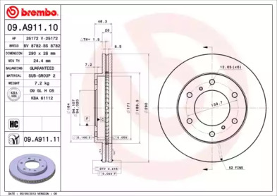 BREMBO 09.A911.10