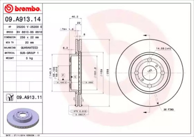 BREMBO 09.A913.14