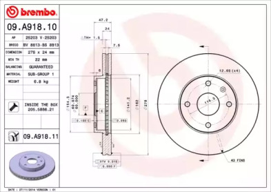 BREMBO 09.A918.10