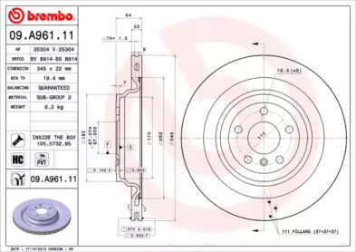 BREMBO 09.A961.11