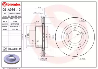 BREMBO 09.A966.11