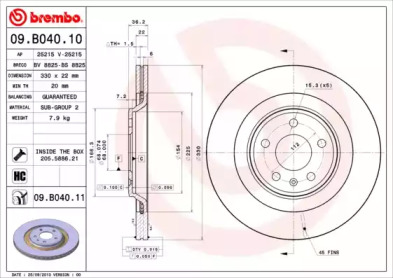 BREMBO 09.B040.11