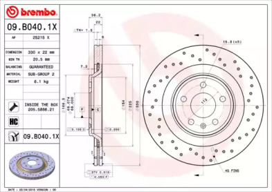 BREMBO 09.B040.1X