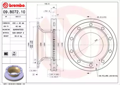 BREMBO 09.B072.10