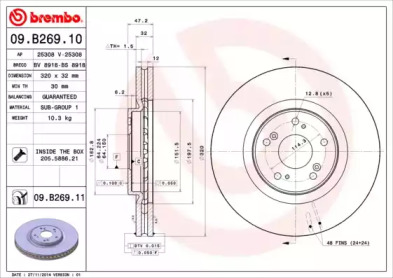 BREMBO 09.B269.10