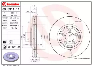 BREMBO 09.B311.11