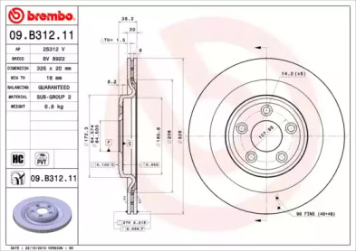 BREMBO 09.B312.11