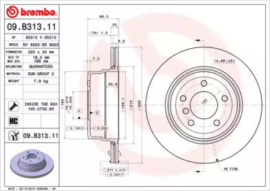 BREMBO 09.B313.11