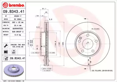 BREMBO 09.B343.41