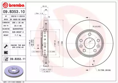 BREMBO 09.B353.10