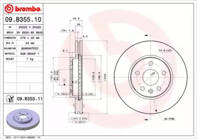 BREMBO 09.B355.10