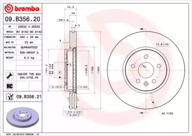 BREMBO 09.B356.21