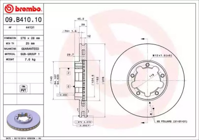 BREMBO 09.B410.10