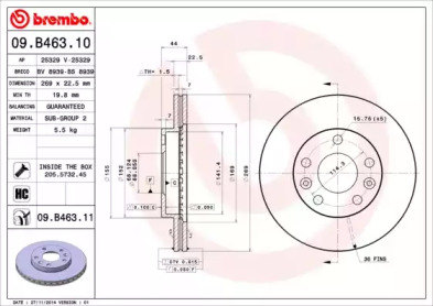 BREMBO 09.B463.10