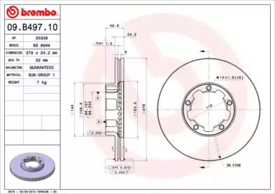 BREMBO 09.B497.10