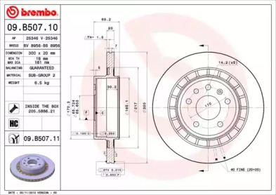 BREMBO 09.B507.10