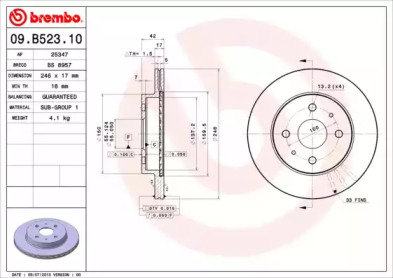 BREMBO 09.B523.10