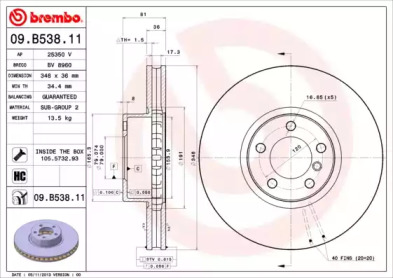 BREMBO 09.B538.11