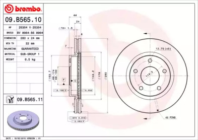 BREMBO 09.B565.11