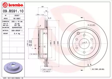 BREMBO 09.B591.10