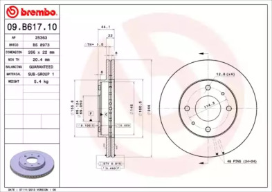BREMBO 09.B617.10