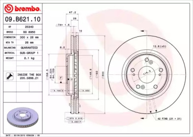 BREMBO 09.B621.10