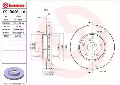 BREMBO 09.B626.10