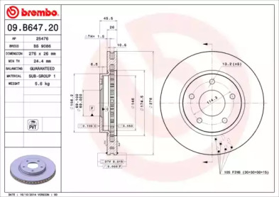 BREMBO 09.B647.20