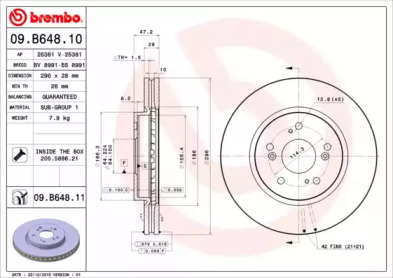 BREMBO 09.B648.10