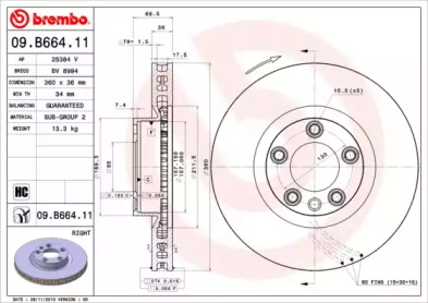 BREMBO 09.B664.11