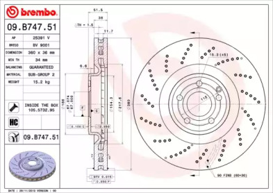 BREMBO 09.B747.51