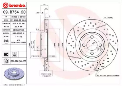 BREMBO 09.B754.21