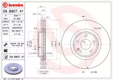 BREMBO 09.B807.41