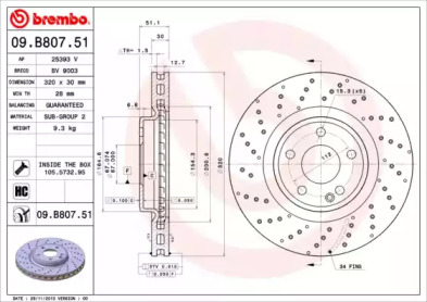 BREMBO 09.B807.51