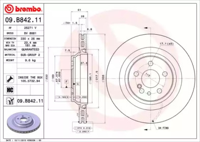 BREMBO 09.B842.11