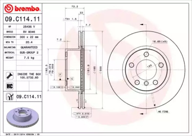 BREMBO 09.C114.11