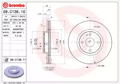 BREMBO 09.C136.10