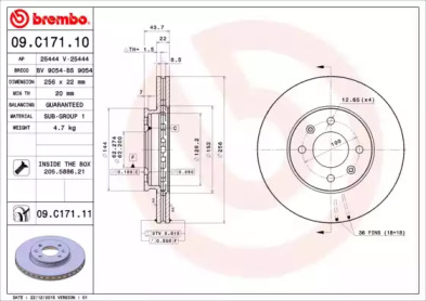 BREMBO 09.C171.11