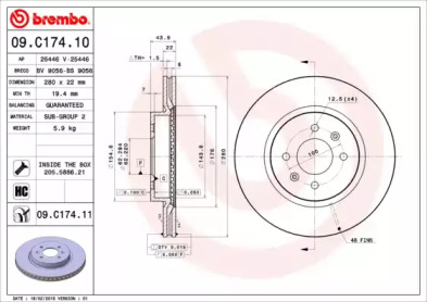 BREMBO 09.C174.11