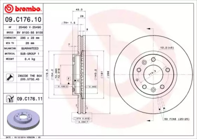 BREMBO 09.C176.11