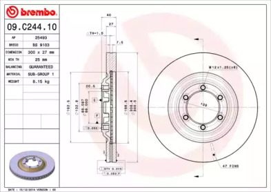 BREMBO 09.C244.10